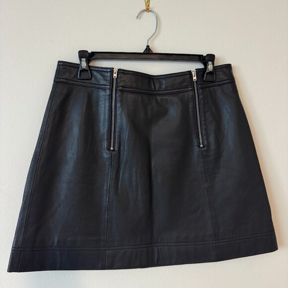 Madewell leather skirt size 6 - Picture 1 of 3